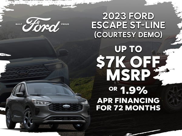 2023 Ford Escape ST-Line Courtesy Vehicle